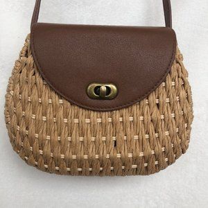 Straw Rattan Crossbody Bag